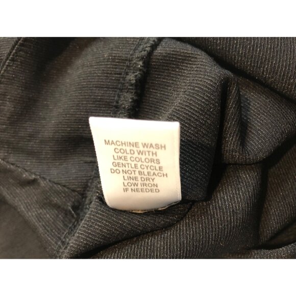 Kate Park Womens Size Small Black Elastic Waist Pull On Dress Pants Raw Hem/Seam - Picture 12 of 12